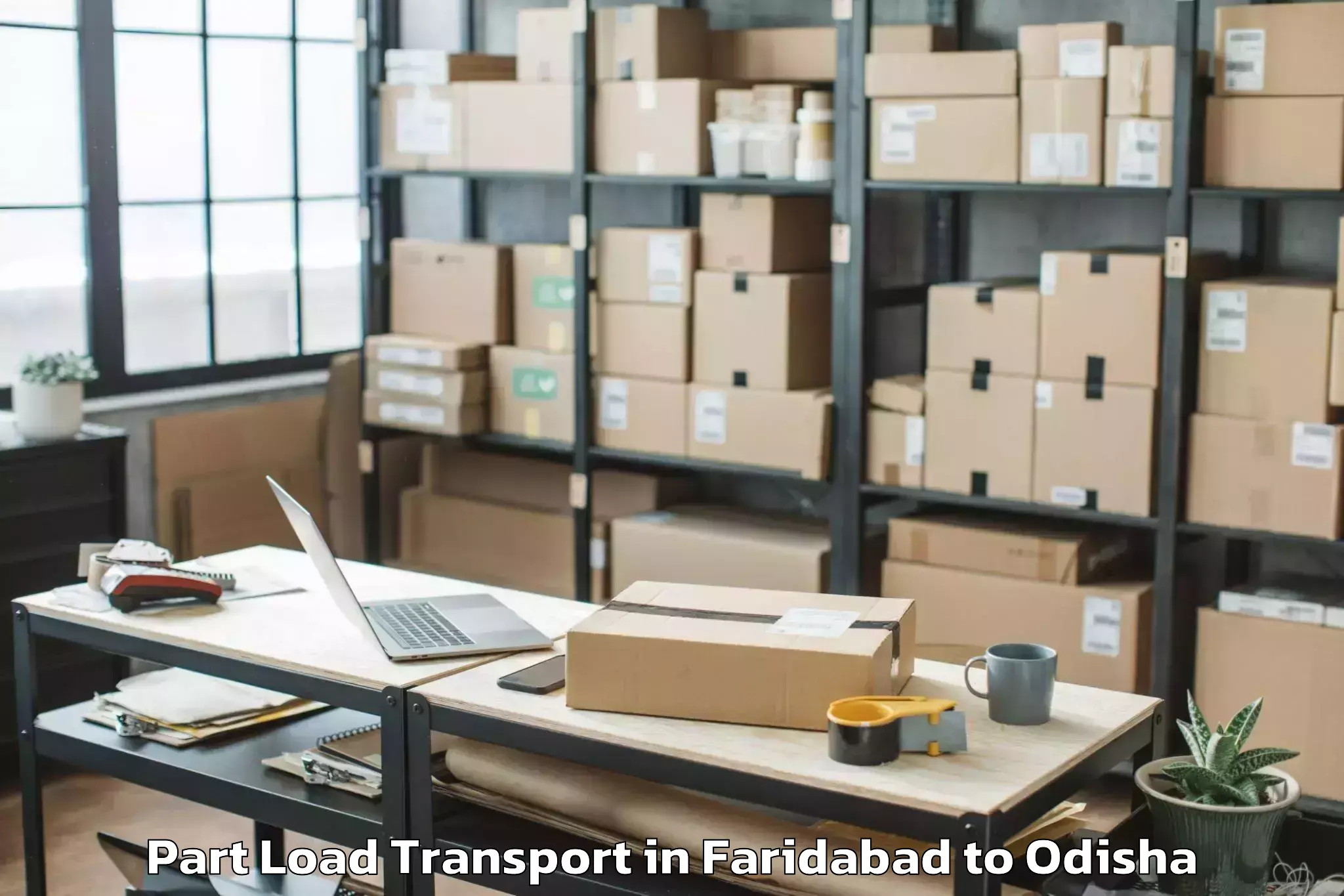 Quality Faridabad to Sri Sri University Cuttack Part Load Transport